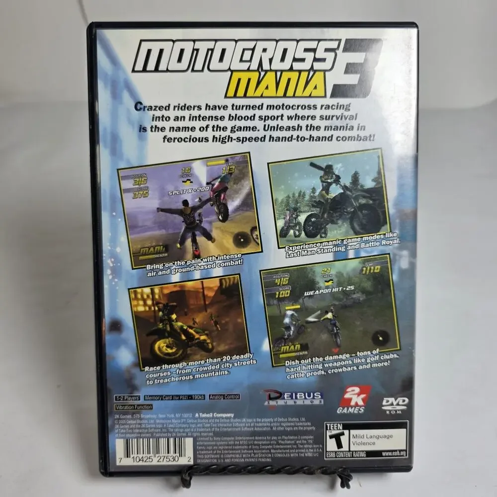Motocross Mania 3 (Sony Playstation 2 PS2, 2005) Complete CIB